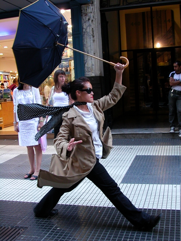 Buenos Aires, Lady with Umbrella